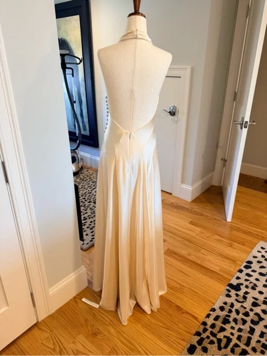 Reformation Roy Cream High-Neck Maxi Gown - Picture 16 of 16